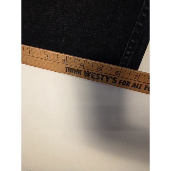 All Saints Jeans Men's Carter Button Fly Straight Leg in Black Size 32x29 - Picture 9 of 11